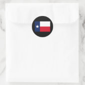 STICKER ROND DRAPEAU TEXAS (Sac)