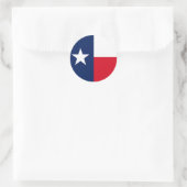 STICKER ROND DRAPEAU TEXAS (Sac)