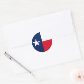 STICKER ROND DRAPEAU TEXAS (Enveloppe)