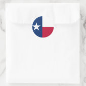 Sticker Rond Drapeau Texas rond (Sac)