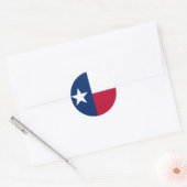Sticker Rond Drapeau Texas rond (Enveloppe)