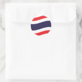 Sticker Rond Drapeau thaïlandais (Sac)