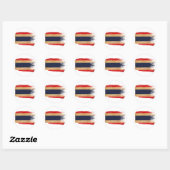 Sticker Rond Drapeau Thaïlande (Feuille)