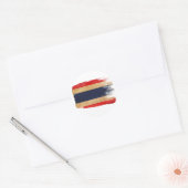 Sticker Rond Drapeau Thaïlande (Enveloppe)