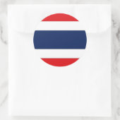Sticker Rond Drapeau Thaïlande (Sac)
