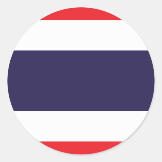 Sticker Rond Drapeau Thaïlande (Devant)