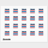 Sticker Rond Drapeau Thaïlande (Feuille)