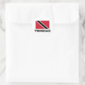 Sticker Rond Drapeau Trinidad (Sac)