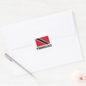 Sticker Rond Drapeau Trinidad (Enveloppe)
