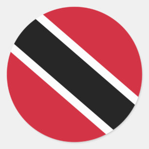 Sticker Rond drapeau trinidad et tobago