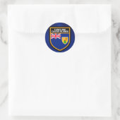 Sticker Rond Drapeau Turcs Et Caicos (Sac)