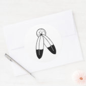 Sticker Rond Drapeau Two-Spirit (Enveloppe)
