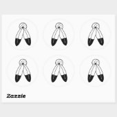 Sticker Rond Drapeau Two-Spirit (Feuille)