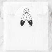 Sticker Rond Drapeau Two-Spirit (Sac)