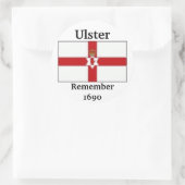 Sticker Rond Drapeau Ulster, Ulster, Rappel1690 (Sac)
