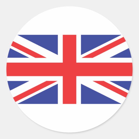 Sticker Rond Drapeau Union Jack UK (Devant)