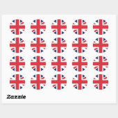 Sticker Rond Drapeau Union Jack/Union du Royaume-Uni (Feuille)