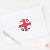 Sticker Rond Drapeau Union Jack/Union du Royaume-Uni (Enveloppe)