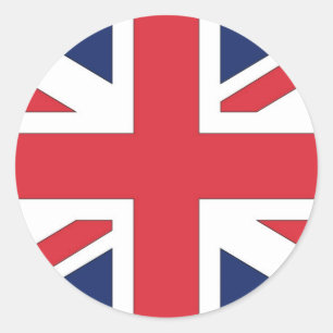 Sticker Rond Drapeau Union Jack/Union du Royaume-Uni