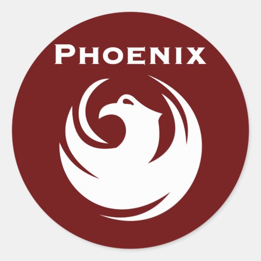 Sticker Rond Drapeau urbain de Phoenix (Devant)