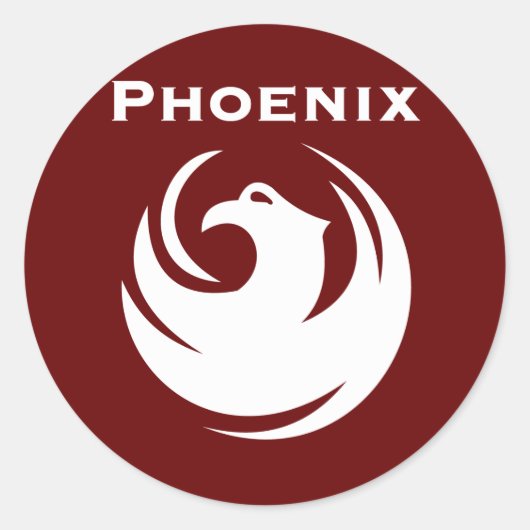 Sticker Rond Drapeau urbain de Phoenix (Devant)