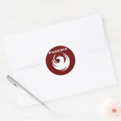 Sticker Rond Drapeau urbain de Phoenix (Enveloppe)