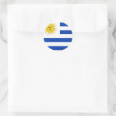 Sticker Rond Drapeau uruguayen (Sac)