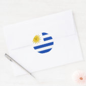 Sticker Rond Drapeau uruguayen (Enveloppe)