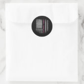 Sticker Rond Drapeau US, Technologue chirurgical (Sac)