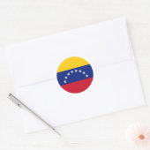 Sticker Rond Drapeau Venezuela (Enveloppe)