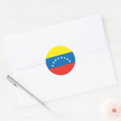 Sticker Rond Drapeau vénézuélien (Enveloppe)