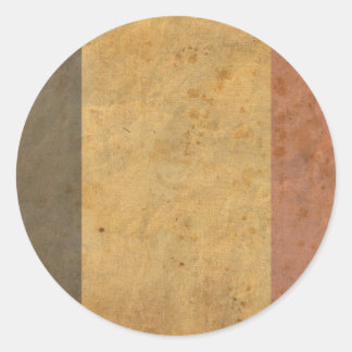 Sticker Rond Drapeau vintage