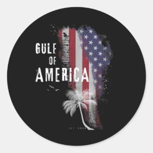 Sticker Rond Drapeau Vintage Américain 2025 Hommes Femmes