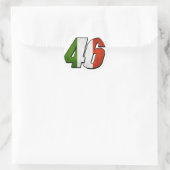 Sticker Rond Drapeau VR46 (Sac)