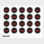 Sticker Rond Drapeau Washington Dc (Feuille)