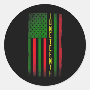 Sticker Rond Drapeaux Afrique du 18ème Drapeaux Noir Africain A
