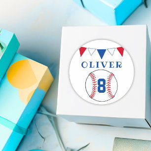 Sticker Rond Drapeaux de baseball Ball Bunting Anniversaire de