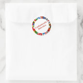 Sticker Rond Drapeaux des cantons de Suisse, latin (Sac)