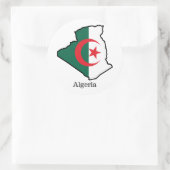 Sticker Rond Drapeaux et pays Algérie (Sac)