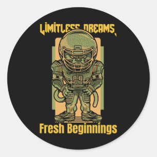 Sticker Rond Dream Big