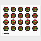Sticker Rond Dream Black History Mois Junetdix African Ameri (Feuille)