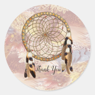Sticker Rond Dream Catcher fixe