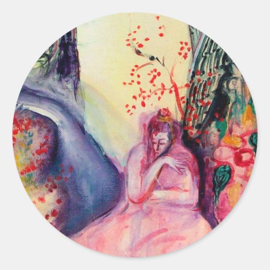 Sticker Rond DREAM D'OR / Méditation Yoga Jardin Zen (Devant)