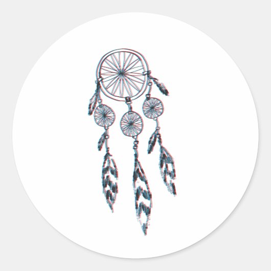 Sticker Rond Dreamcatcher unique (Devant)