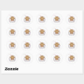 Sticker Rond Dreaming Teddy (Feuille)