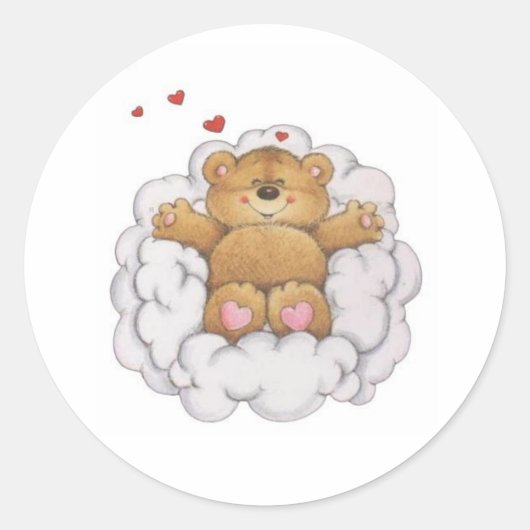Sticker Rond Dreaming Teddy (Devant)