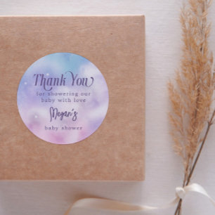 Sticker Rond Dreamink Purple Heaven envoyé Baby shower
