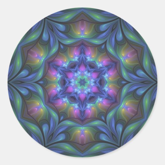 Sticker Rond Dreamland Mandala (Devant)