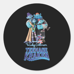 Sticker Rond Dreamworks Ruby Gill Nage Kraken The Gills