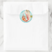 Sticker Rond Dreamy Mermaid Merci (Sac)